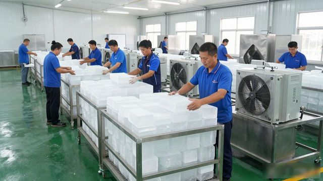 泰州夏季车间降温冰块，工厂师傅都在用这个方法